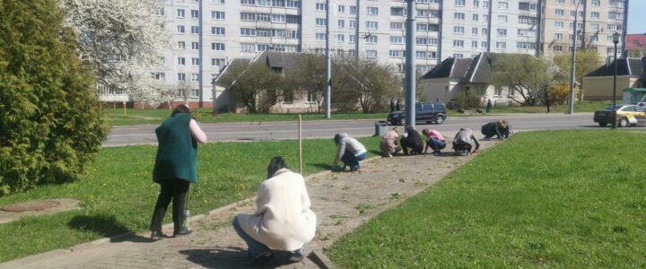 Супрацоўнікі ўстановы «Дзяржаўны архіў Гродзенскай вобласці» прынялі ўдзел у правядзенні рэспубліканскага суботніка