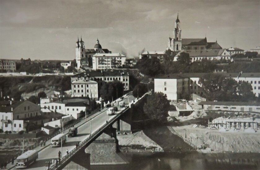 Вид на Старый мост. г.Гродно. 1960 г.