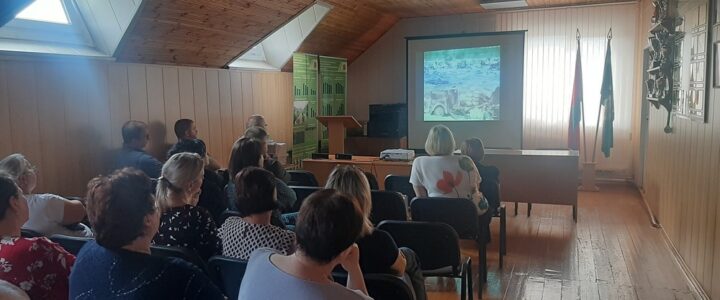 Правядзенне супрацоўнікамі Дзяржаўнага архіва Гродзенскай вобласці кіналекторыя ў рамках праекта “Адкрыты кінаархіў. Гэты дзень мы набліжалі, як маглі”