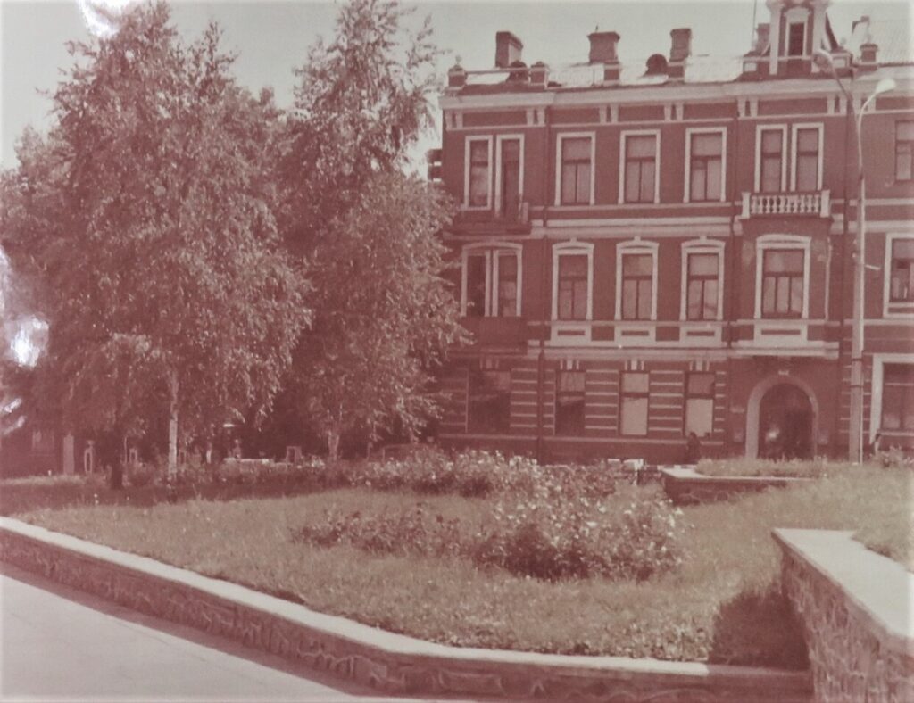 Фргамент застройки исторического центра  г. Гродно. 1985 г.